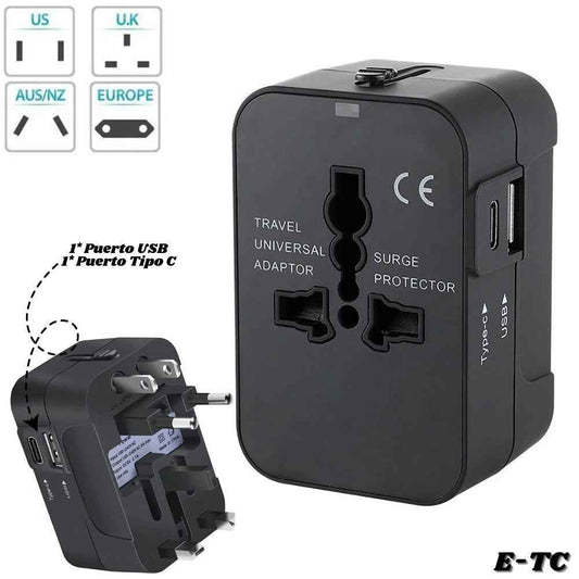 Adaptador Viajero Convertidor Universal